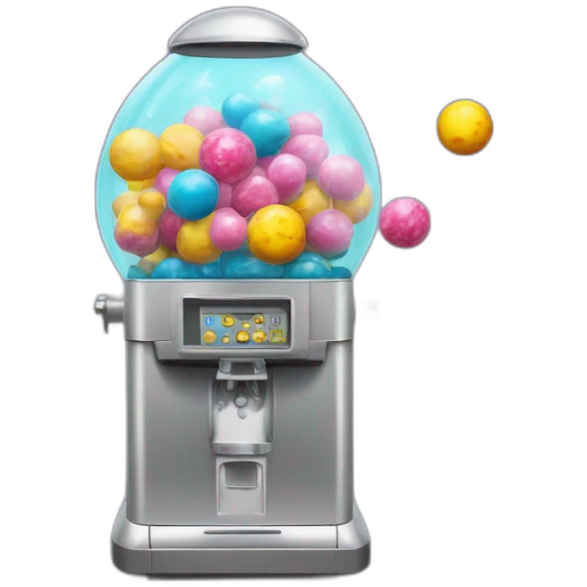 space themed bubblegum machine emoji