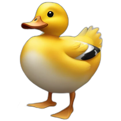 A duck outside 10 downing street emoji
