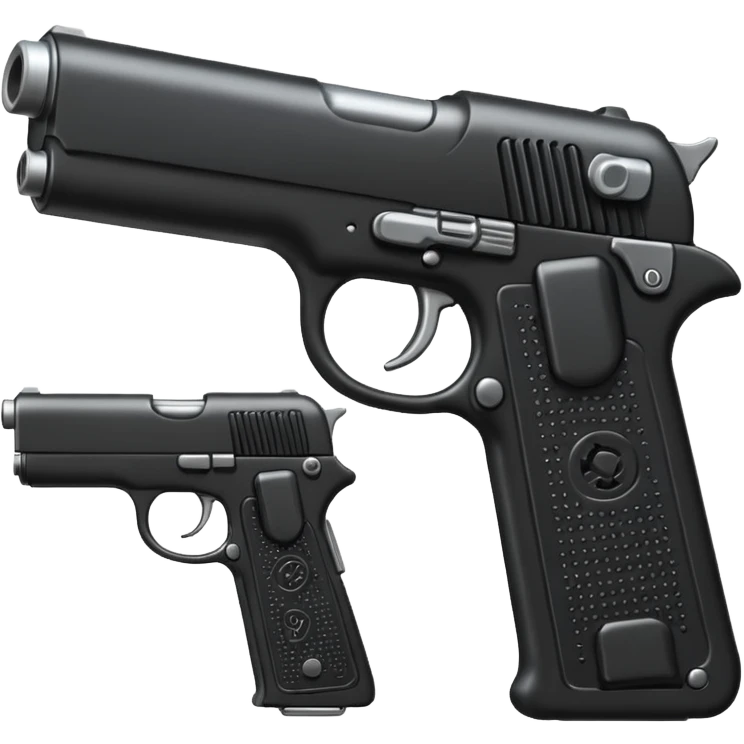Emoji with gun emoji