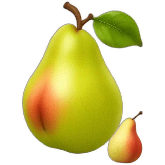 The boxer hits the pear emoji