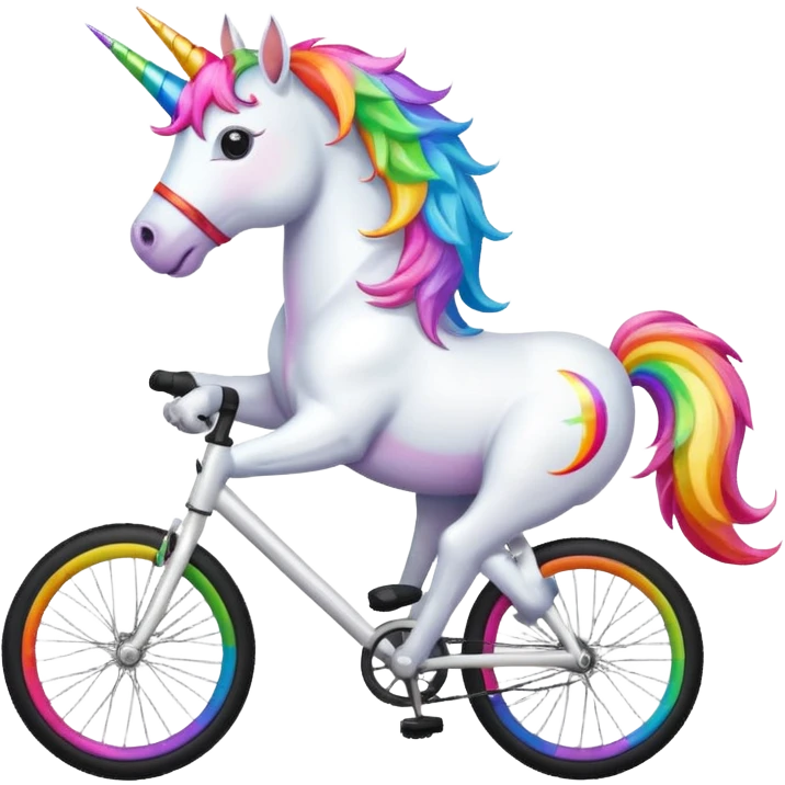 unicorn on bike emoji