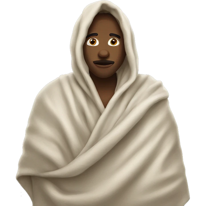Wook in a blanket ￼ emoji