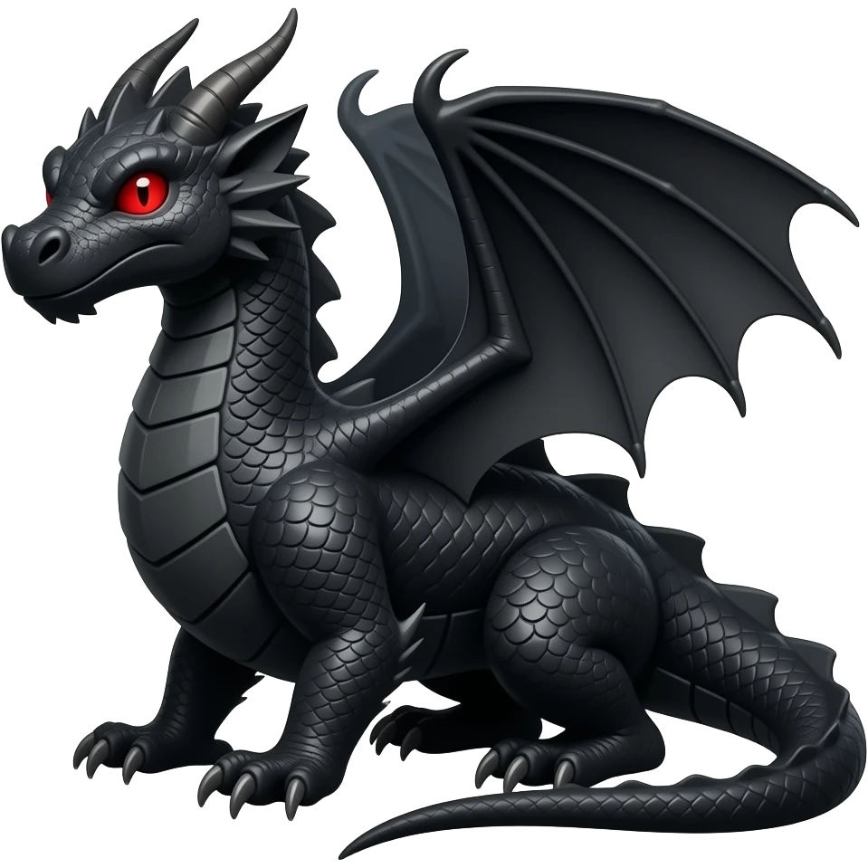 black dragon with red eyes dru hill type emoji