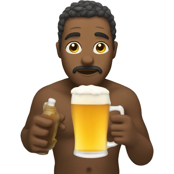 drinking a beer in the shower emoji