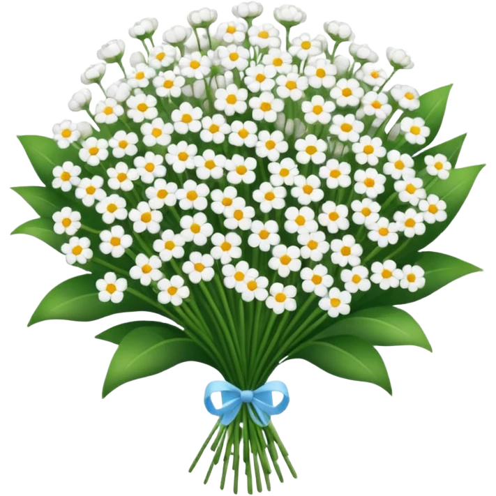 A big bouquet of white gypsophila emoji