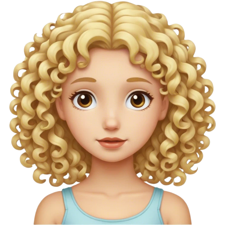 Blond girl cruls emoji