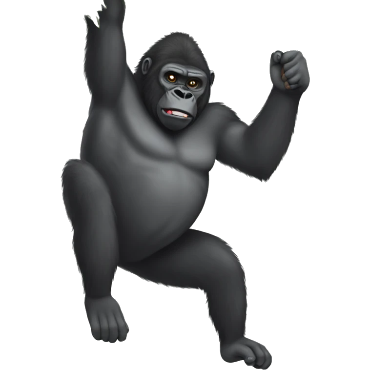 Gorilla hanging from a tree saying Darius day emoji