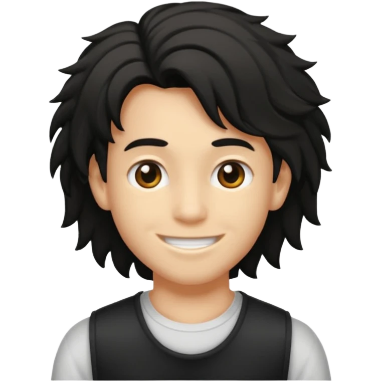 Je veut un garçon qui a des cheveux locks mi long c un renoi il porte un débardeur blanc et qui sourit emoji