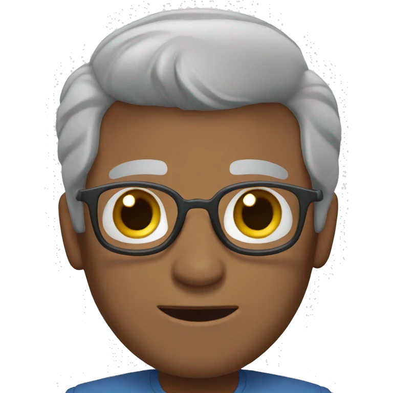 ABUELO CON CABELLO NEGRO emoji