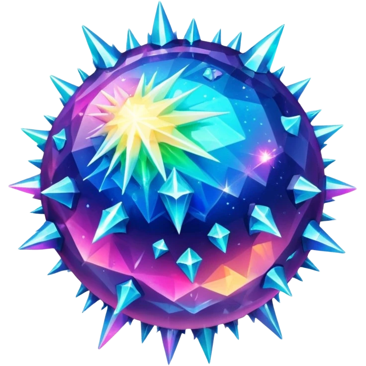 Crystal Planet – surface covered in glowing crystals emoji