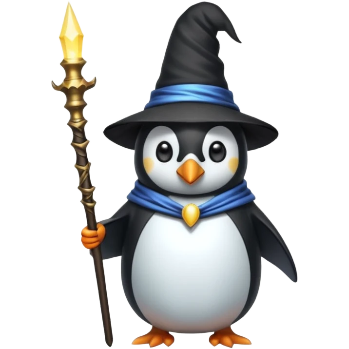 Penguin Wizard emoji