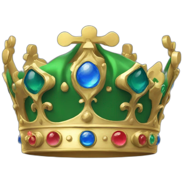 Luigi xiv crown emoji
