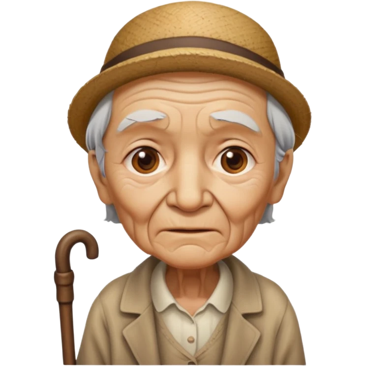 Old person with a cane emoji