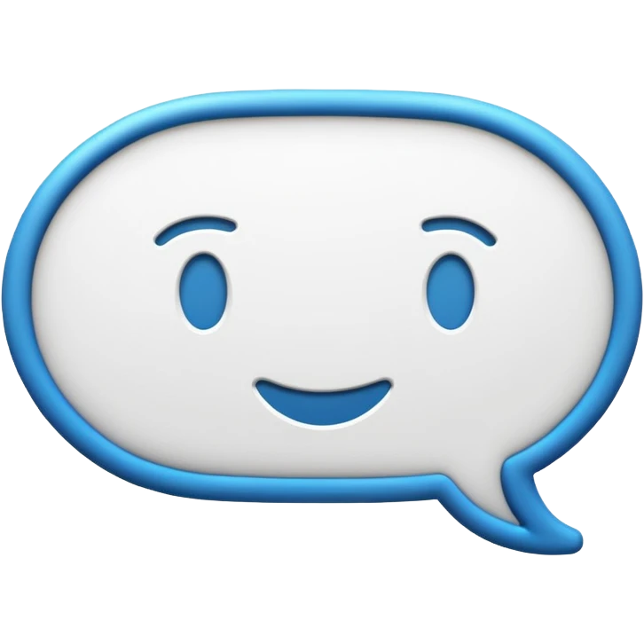 blog emoji stylized as a speech bubble with lines of text, modern and clean emoji