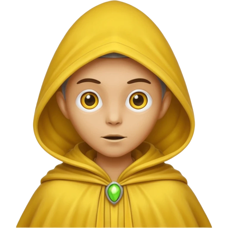 alien with yellow cloak emoji
