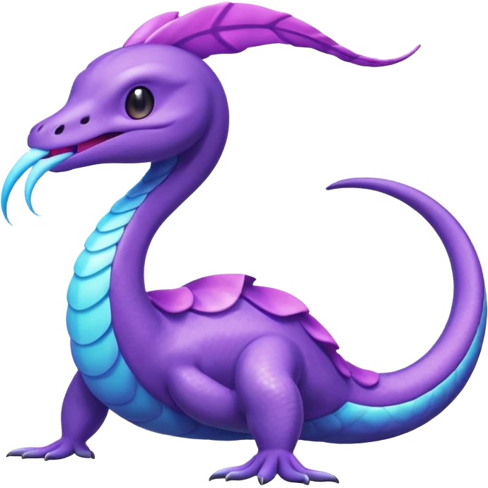 Shiny Aurorus-Heliolisk-Arbok-Fakémon-hybrid-creature (full body)  emoji