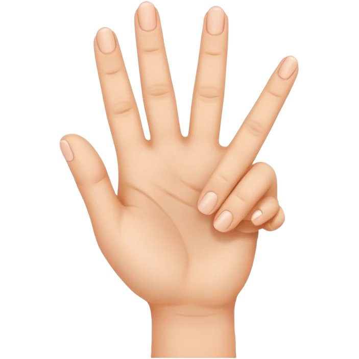 3 fingers hand  emoji