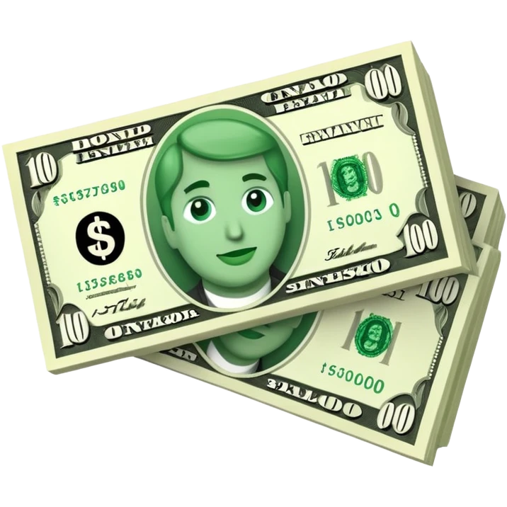 make $100000 bill emoji