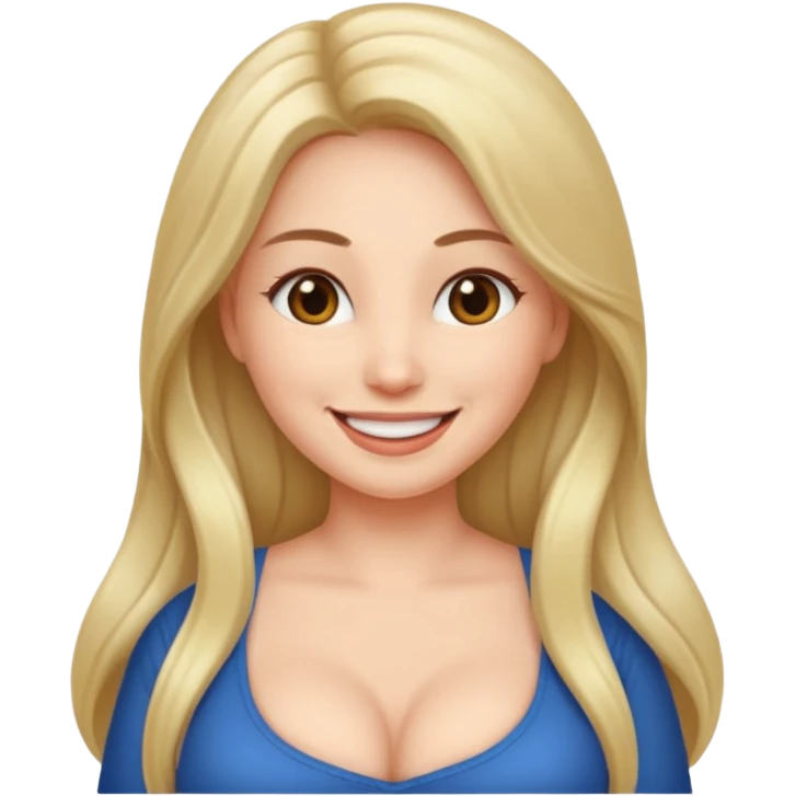 naked woman with big tits emoji