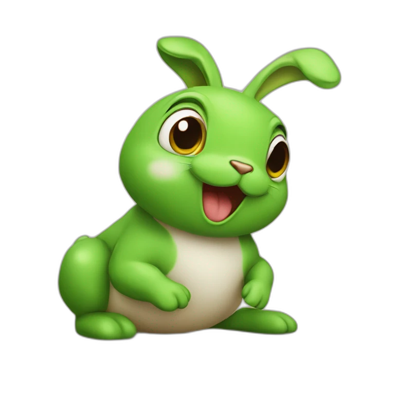 Lapins sur grenouille emoji