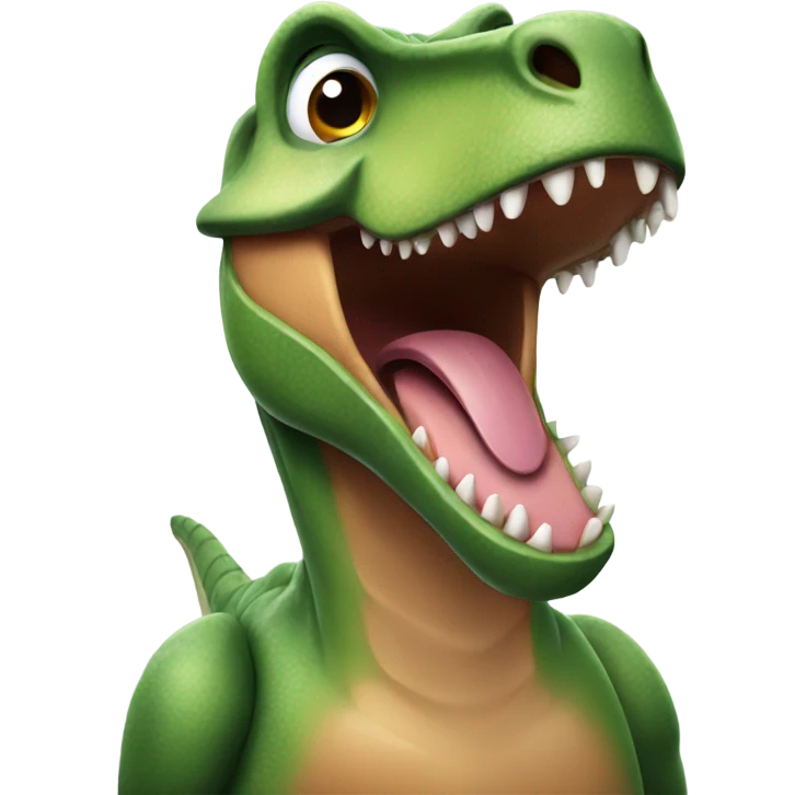 Dinosaur with AirPods  emoji