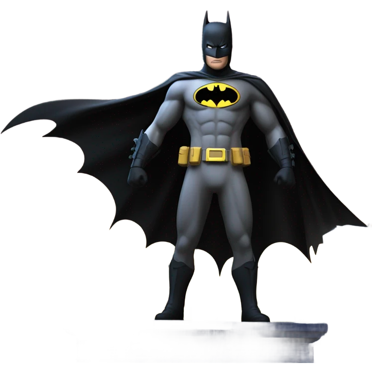 Batman answering the bat signal emoji