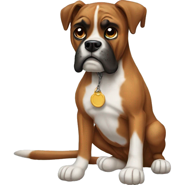 dog boxer  emoji