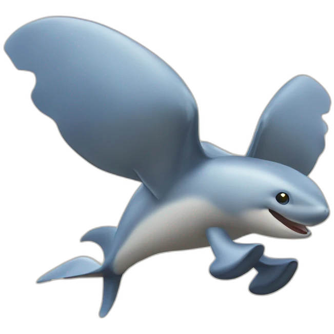 Dauphin volant emoji