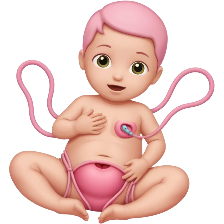 baby in stomahc emoji