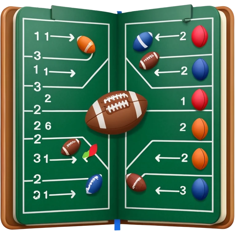amercian football playbook  emoji