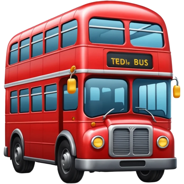 Red bus emoji