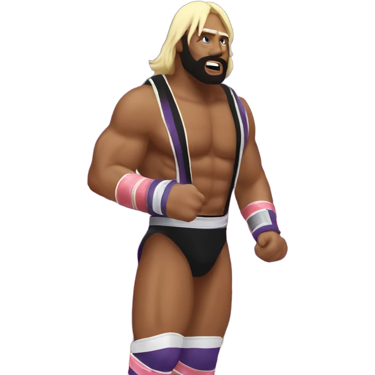 macho Man  wrestling ￼ emoji