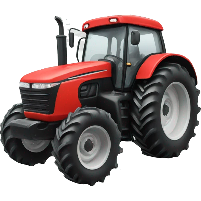 Red tractor  emoji