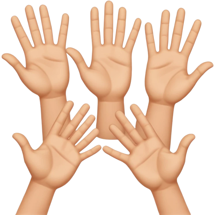 Six seven meme hands  emoji