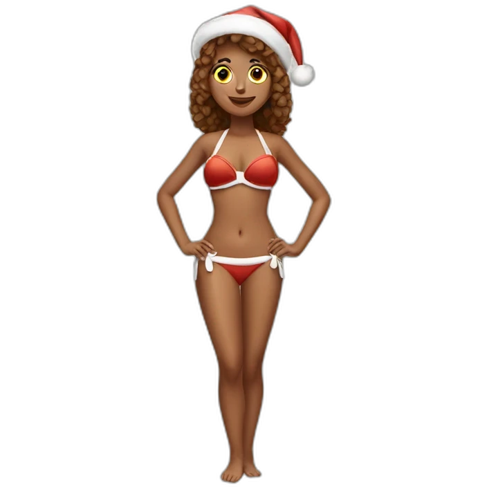 christmas-bikini-full-body emoji
