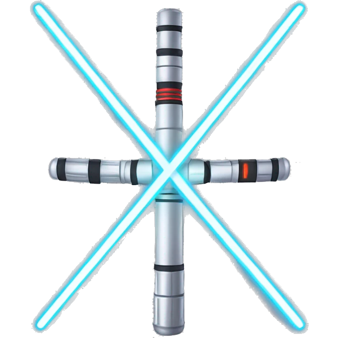 lightsabers for fingers emoji
