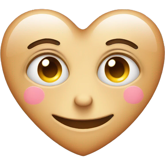 love heart eyed face with sweat emoji