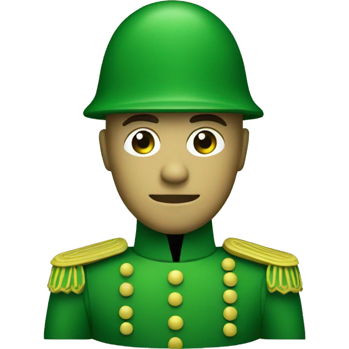 Green TOY SOLDIER emoji