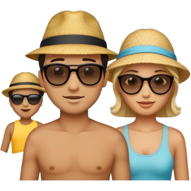 playa con personas emoji