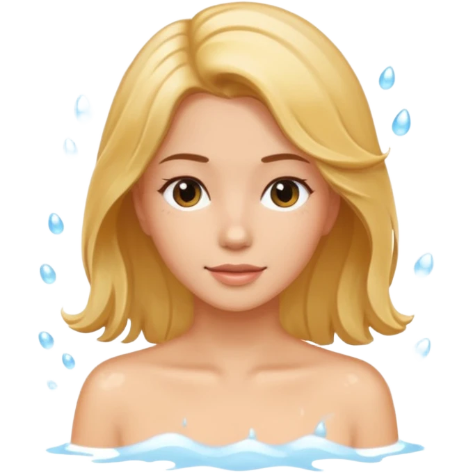 Spa hair relax emoji
