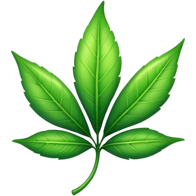 Green program leaf emoji