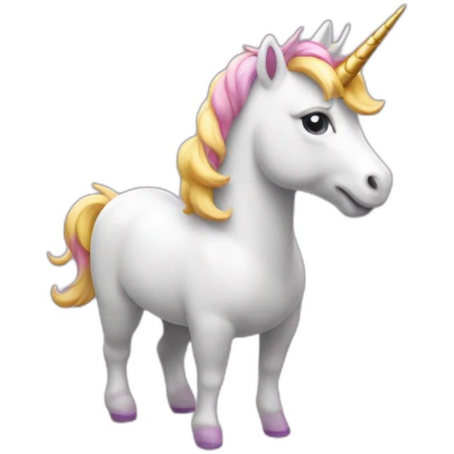 unicorn from gift box emoji