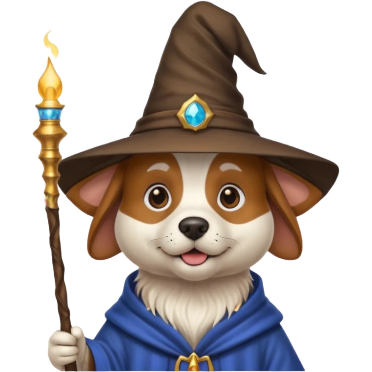 Dog wizard emoji