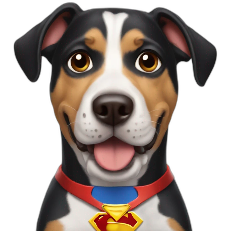 Superman dog emoji