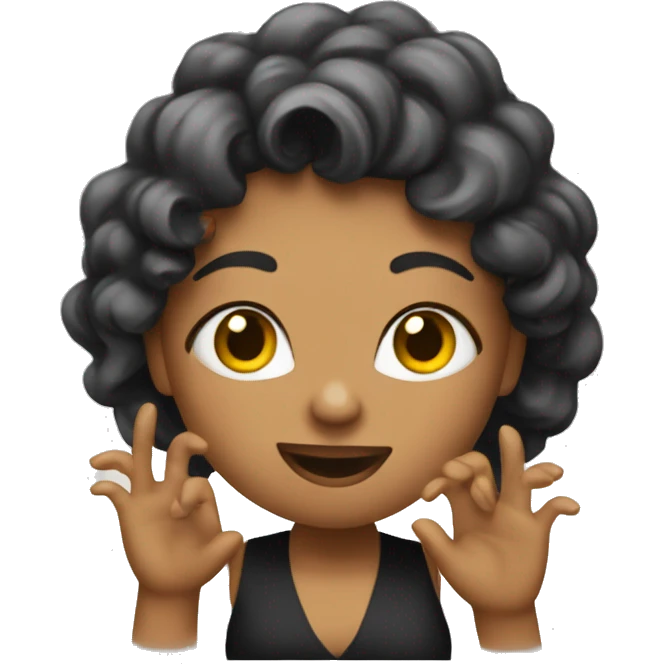 Please draw me an emoji that symbolizes the typical hand and/or head movement of a diva. emoji
