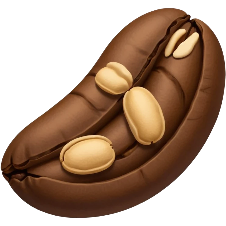 A sleeping coffee bean  emoji