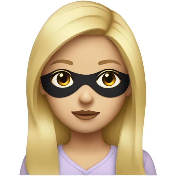 Blonde girl with patches under her eyes  emoji