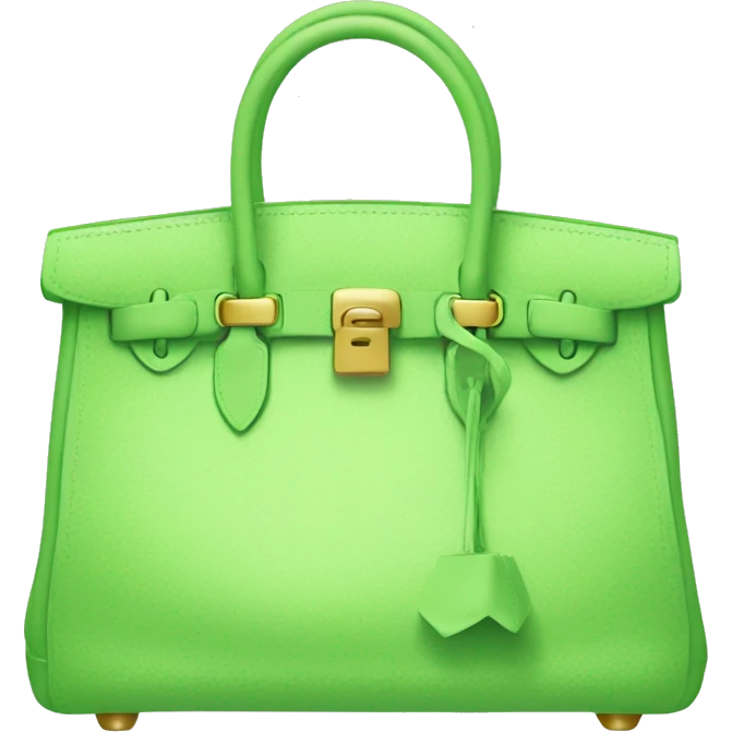 Light green birkin bag emoji