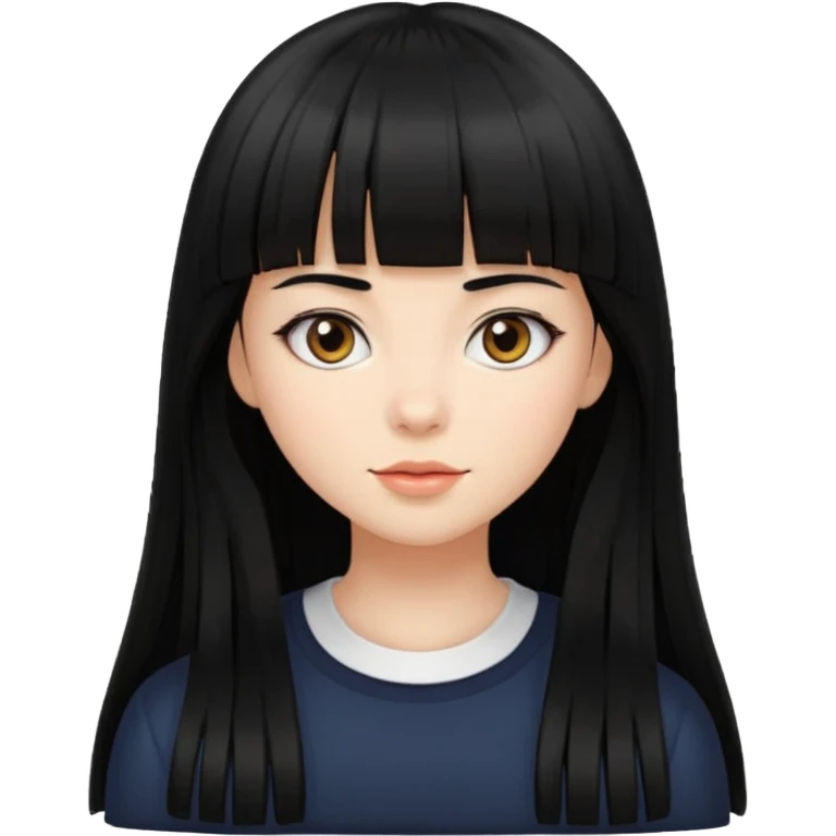 lecture girl with straight bangs fringe long black color hair 
lecture... lecture... emoji