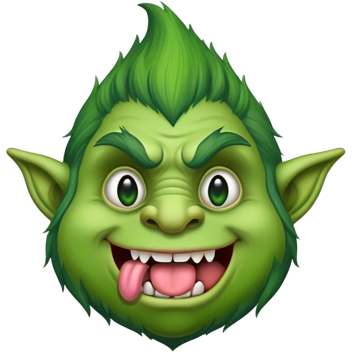 Troll  sticking tongue out emoji